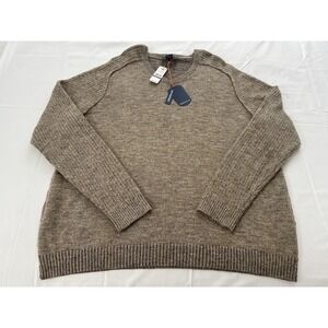 Tommy Bahama Gran‎ Rey Reversible V-Neck Beige Crewneck Sweater Cotton Wool XXL